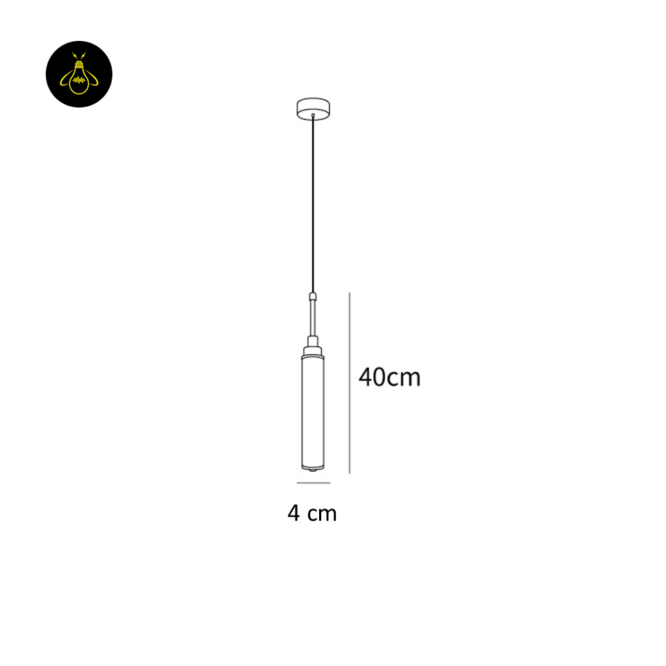 Jagmag Lights Modern Chrome Pendant Light | LED | Small & Sleek | White Shade | Made in India - Jagmag Lights