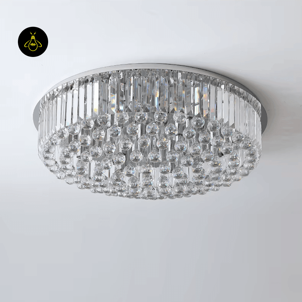 Jagmag Lights Contemporary Crystal Ceiling Chandelier, Modern Design, for Living Room, Dining Room, or Bedroom - Jagmag Lights