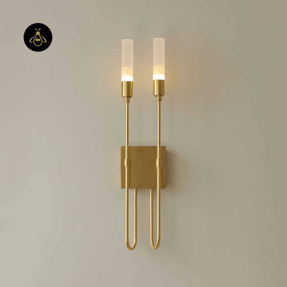 Jagmag Lights Double Arrow Wall Sconce with Paired Light Sources, 56cm Height, for Modern Elegance - Fancy and Decorative lights - Brand name jagmag lights