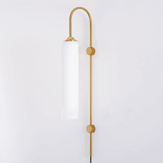 Luke Glass Wall Sconce - Set of 2, Modern Cylindrical Design, Multiple Finishes, for Elegant Interiors - Fancy and Decorative lights - Brand name jagmag lights