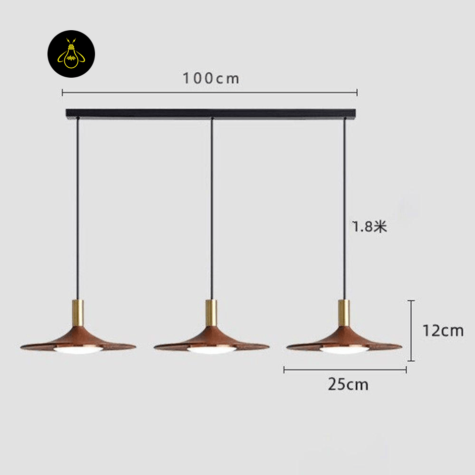 Jagmag Lights Wood Pendant Light | SMD LED Natural Wood Finish | Wood | See Pictures | Natural Wood | Kitchen Dining Room | Natural Modern Wood Design | Modern Wood Pendant Light Kitchen Wood Lamp Carins Pendant - Jagmag Lights