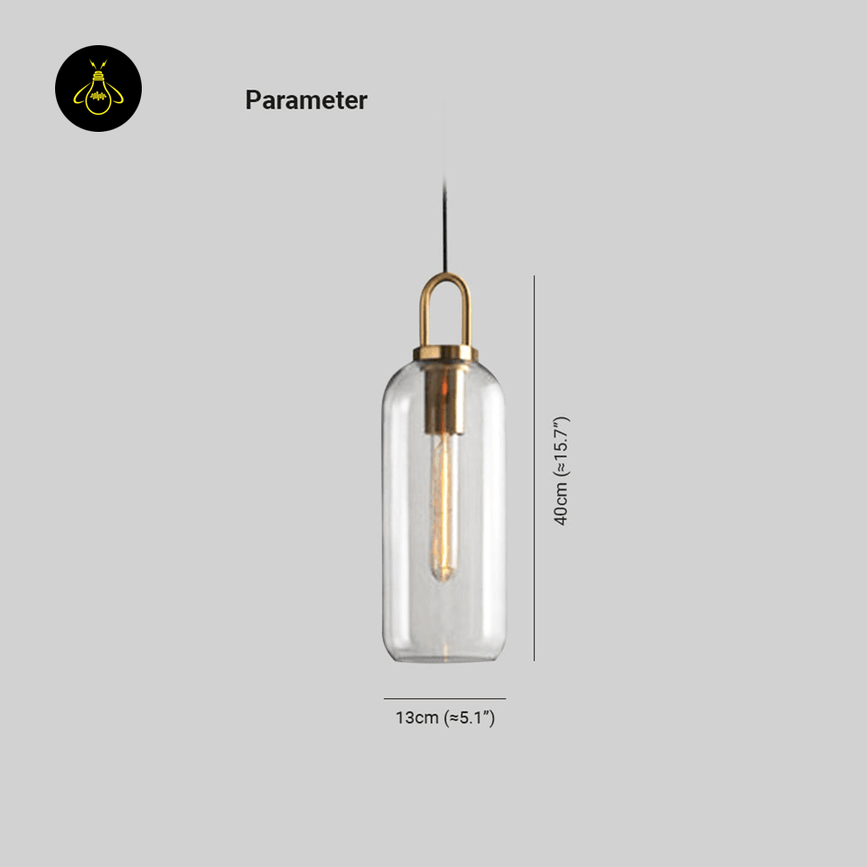 Jagmag Lights Glass Pendant Light | Clear Matte Glass Warm White LED | Metal Glass | See Pictures | Clear Matte Glass | Living Room Bedroom Dining Room | Modern Elegant Glass Design | Clear Glass Pendant Light Matte Glass Lamp Hailie E27 Pendant - Fancy and Decorative lights - Brand name jagmag lights