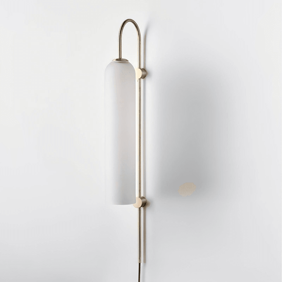 Luke Glass Wall Sconce - Set of 2, Modern Cylindrical Design, Multiple Finishes, for Elegant Interiors - Fancy and Decorative lights - Brand name jagmag lights
