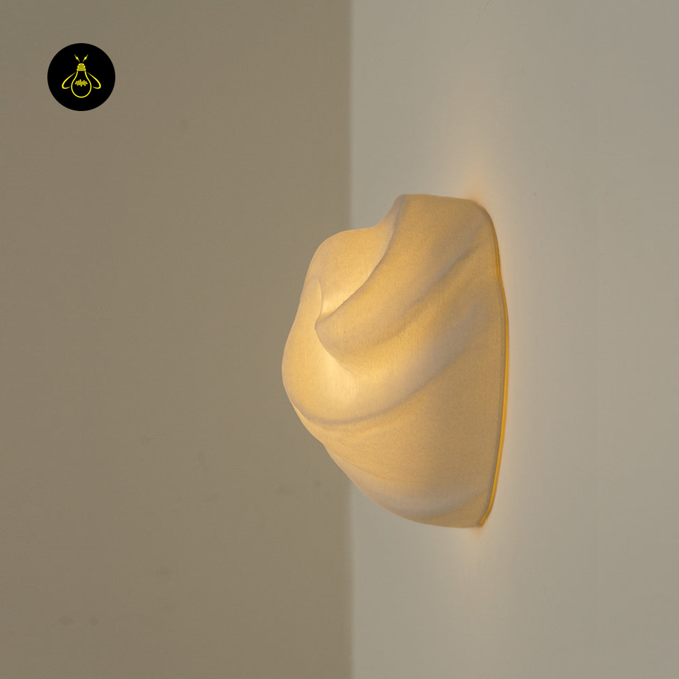 Jagmag Lights Chignon Modern Alabaster Wall Light – Sculptural Elegance – Handcrafted Minimalist Design