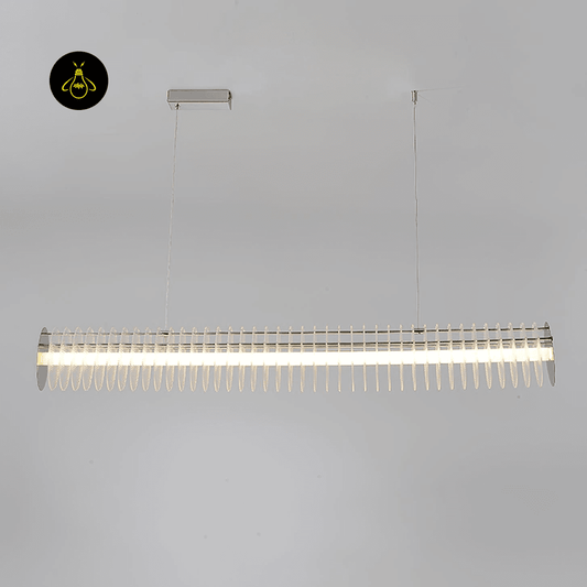 Modern Linear LED Chandelier - Chrome Finish, 47.2-Inch - Jagmag Contemporary Lighting - Fancy and Decorative lights - Brand name jagmag lights