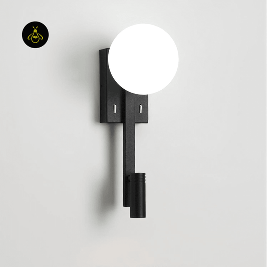 Jagmag Single Tail Wall Lamp, Adjustable Wall Sconce with Iron Art Design, Black - Fancy and Decorative lights - Brand name jagmag lights