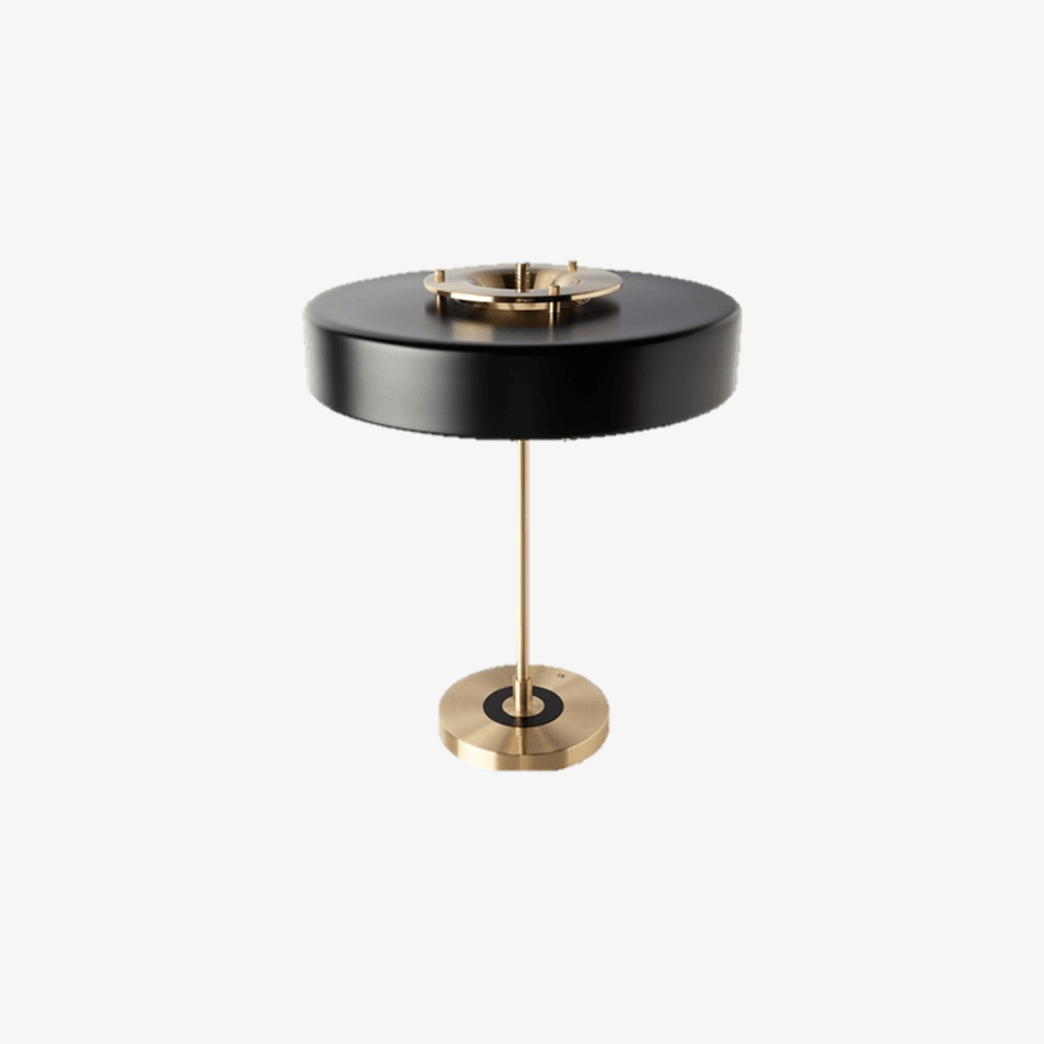Jagmag Retro Round Metal Study Table Lamp - Distressed Copper Finish, 35x35x49 CM, for Stylish Interiors - Fancy and Decorative lights - Brand name jagmag lights