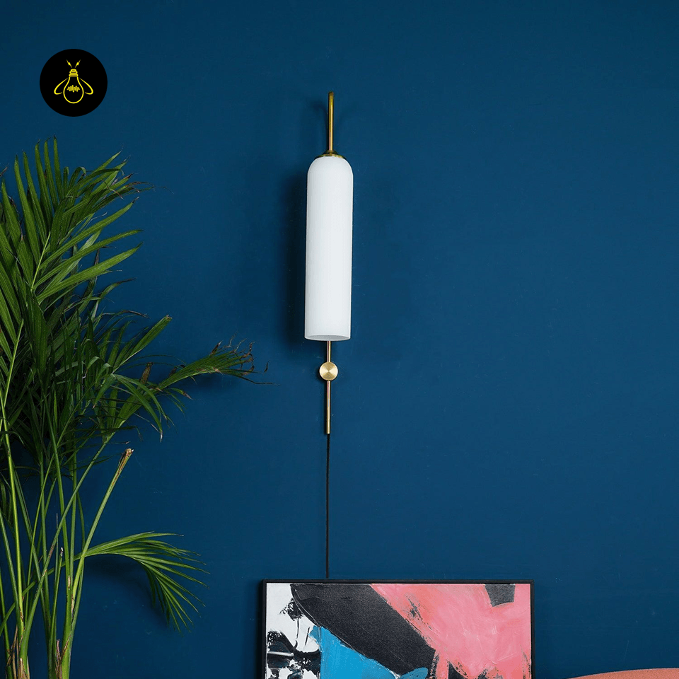 Luke Glass Wall Sconce - Set of 2, Modern Cylindrical Design, Multiple Finishes, for Elegant Interiors - Fancy and Decorative lights - Brand name jagmag lights