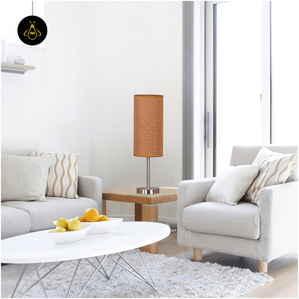 Jagmag Fabric Mood Table Lamp - Cotton & Linen Shade, 15cm, for Stylish Home Decor - Fancy and Decorative lights - Brand name jagmag lights