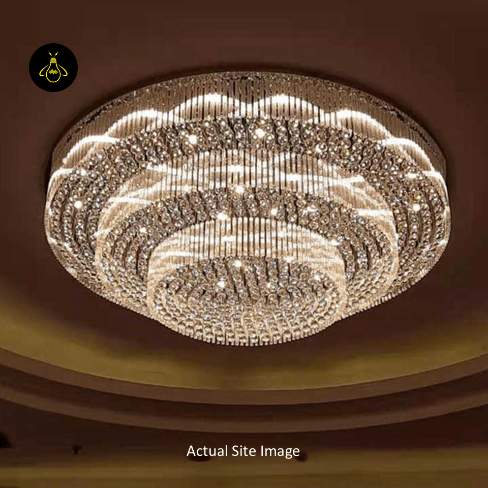 Jagmag Lights Contemporary Crystal Ceiling Chandelier, Modern Design, for Living Room, Dining Room, or Bedroom - Jagmag Lights