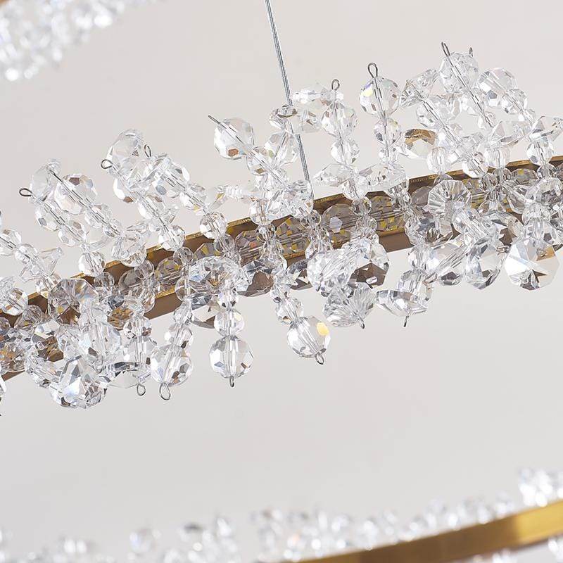 Jagmag Lights Dandelion Chandelier with K9 Crystal, 29.5-Inch, for Living Room - Fancy and Decorative lights - Brand name jagmag lights