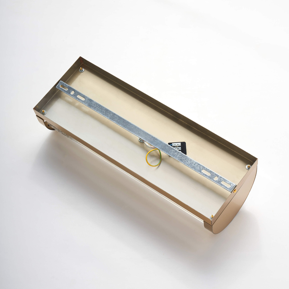 Half‑Cylindrical Ribbed Glass Wall Light – Transparent Pendants | Ribbed Glass Wall Light for Living & Bedroom | Jagmag Lights