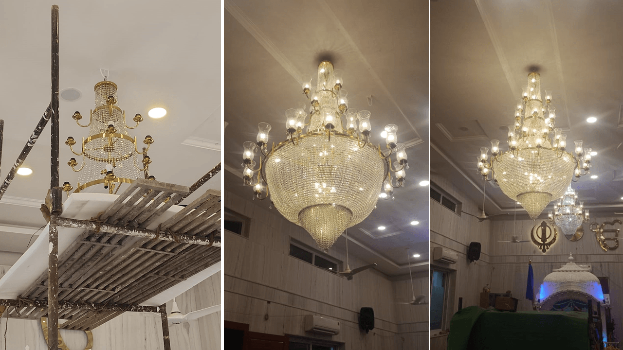 Learn About Gurudwara Shri Prabhu Prem Seva Devi Saheb - Maharaja Chandeliers - Brand name Jagmag Lights