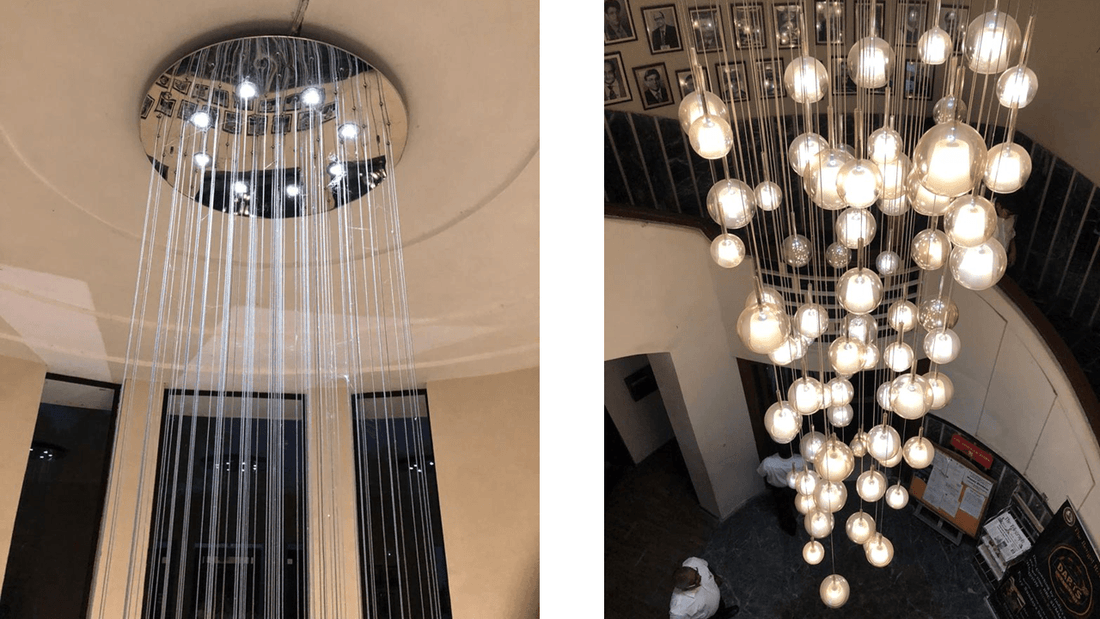 DPS Radiance Siliguri - 12 Foot School Hall Chandelier - Jagmag Lights