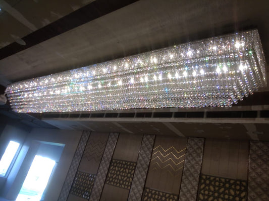 Pune banquet hall with a breathtaking 24-foot crystal chandelier.