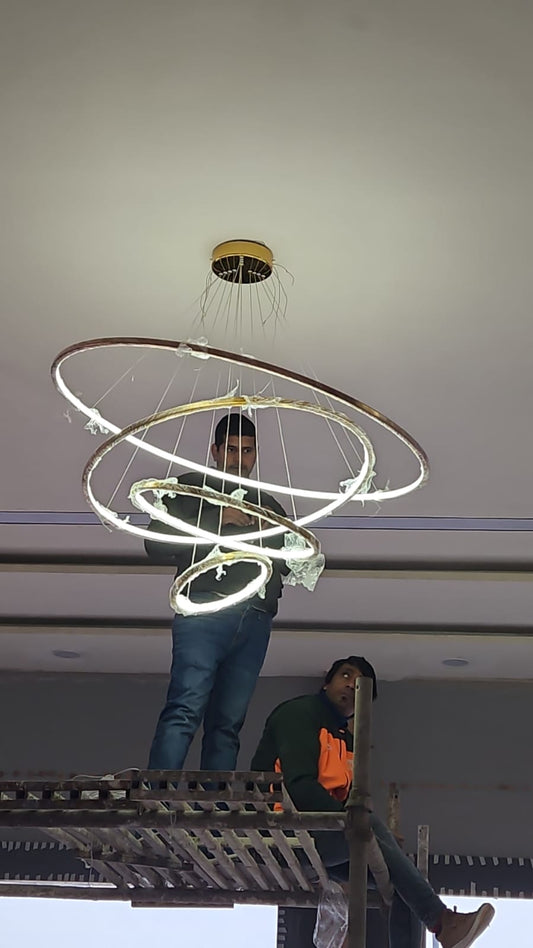 Double-Height LED Chandelier