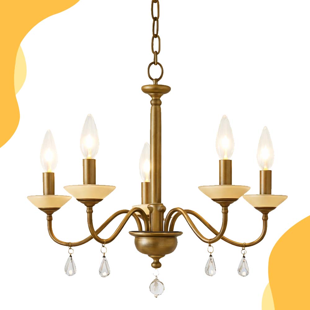 stylish Chandelier with Dining Table 