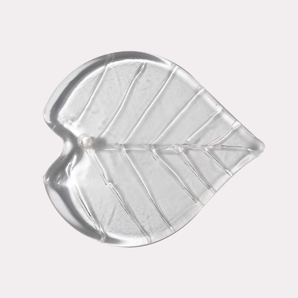 Clear Borosilicate Glass Fig Leaf – 100x90mm | Chandelier Lighting Component | 100 pcs per box
