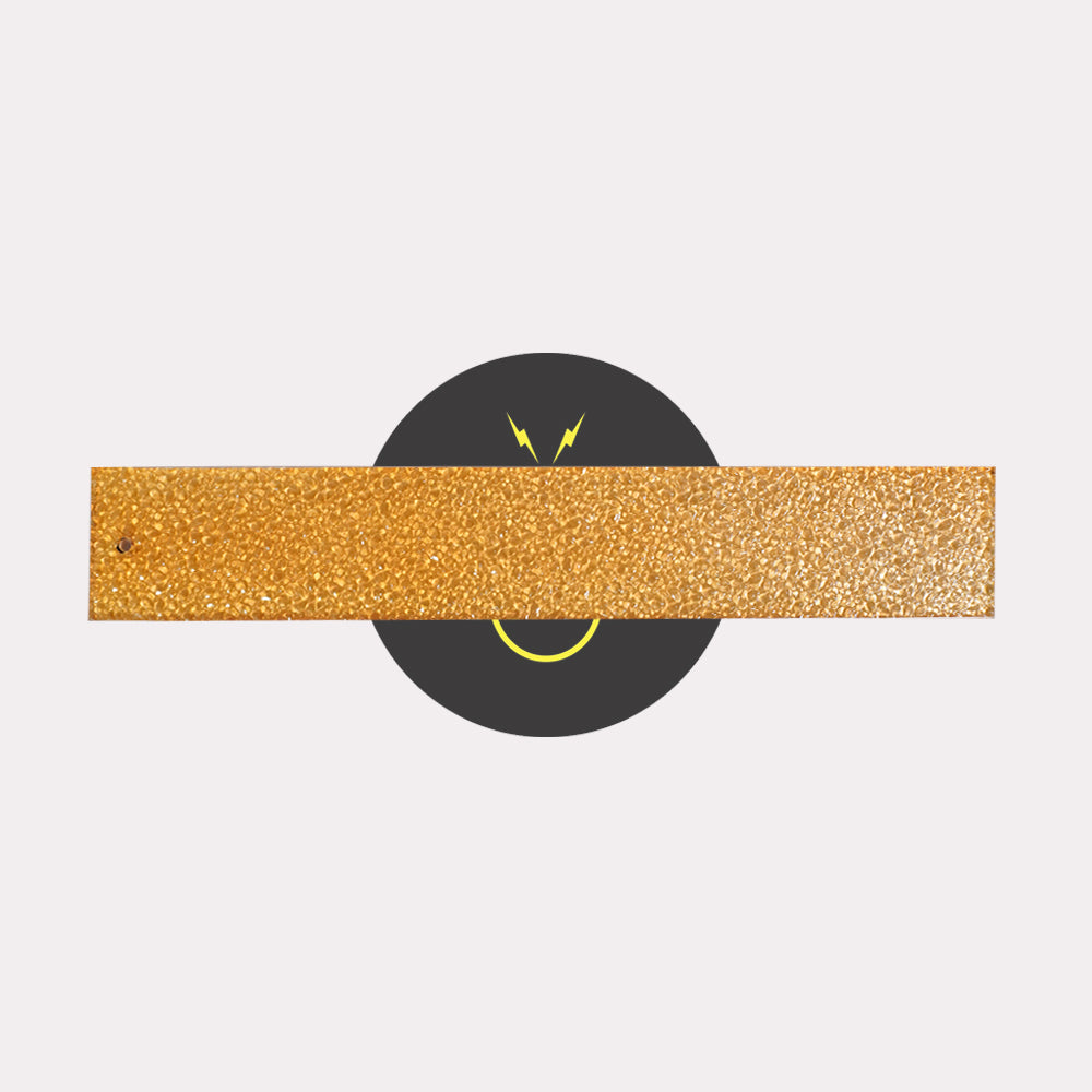 Borosilicate Glass Texture – Gold Finish 300mm | Lighting Component for Chandeliers | Per box 100 pcs