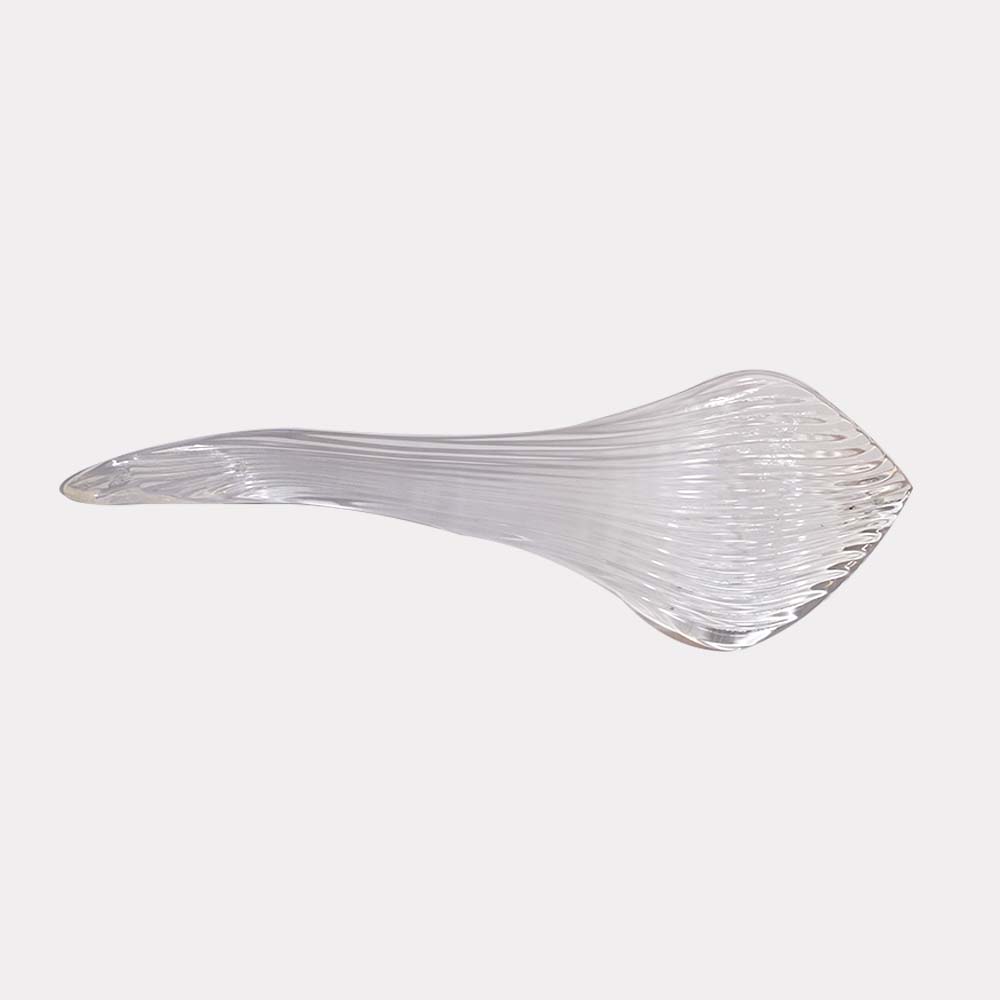 Borosilicate Glass Snake Plant Leaf – 270mm Clear | Lighting Component for Chandeliers | 100 Pieces per Box