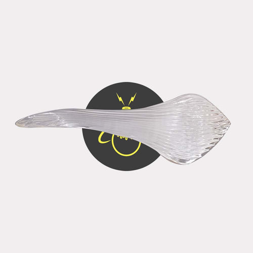 Borosilicate Glass Snake Plant Leaf – 270mm Clear | Lighting Component for Chandeliers | 100 Pieces per Box