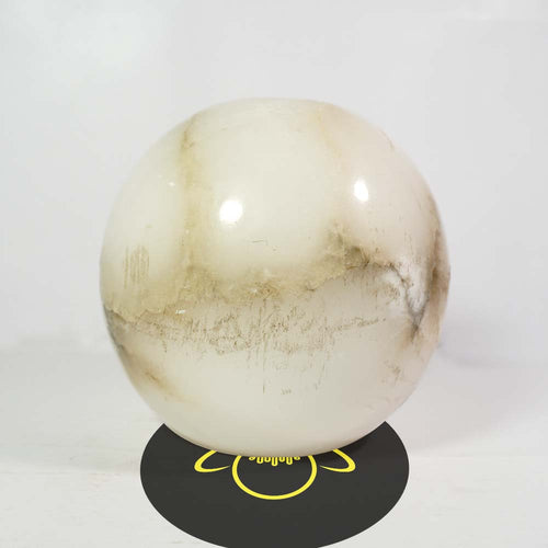 Alabaster Glass Ball – 6 Inch Round | Lighting Component for Chandeliers