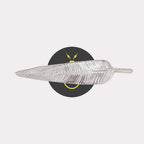 Borosilicate Glass Ashok Tree Leaf – Clear 220mm | Lighting Component for Chandeliers | 100 Pieces per Box