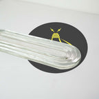 Borosilicate Clear OvalWave Glass – 320 x 95 mm | Chandelier Part | 100 Pcs In Per Box