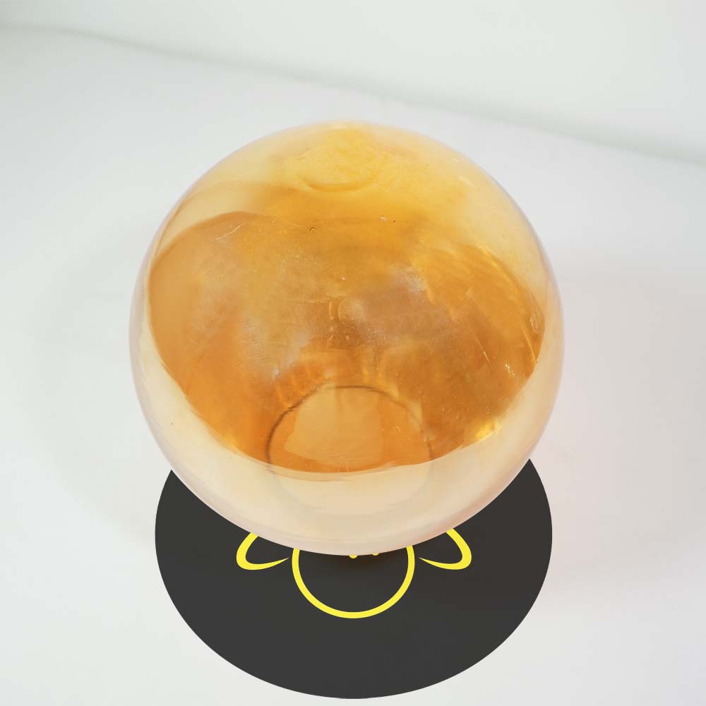 Gold Borosilicate Glass Shade – 150mm Mouth-Blown | Chandelier Component