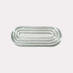 Borosilicate Clear OvalWave Glass – 320 x 95 mm | Chandelier Part | 100 Pcs In Per Box