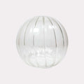 Clear Borosilicate Wave Glass Globe – 5 Inch Round | Lighting Component for Chandeliers