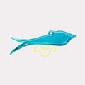 Borosilicate Glass Fish – 6 Inch Gold | Lighting Component for Decorative Fixtures