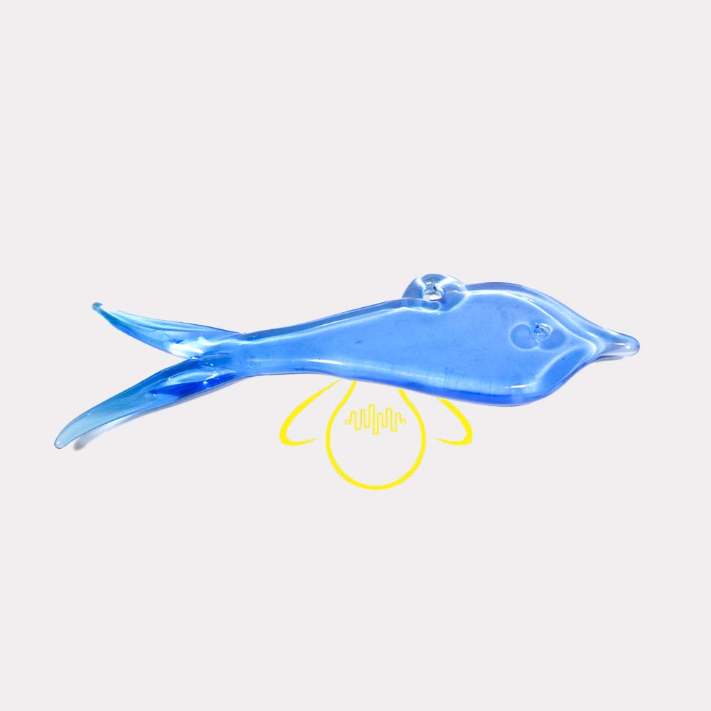Borosilicate Glass Fish – 6 Inch Gold | Lighting Component for Decorative Fixtures