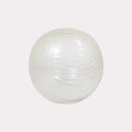 Clear Borosilicate WaveStripe Ball Glass – 5 Inch | Lighting Component for Chandeliers