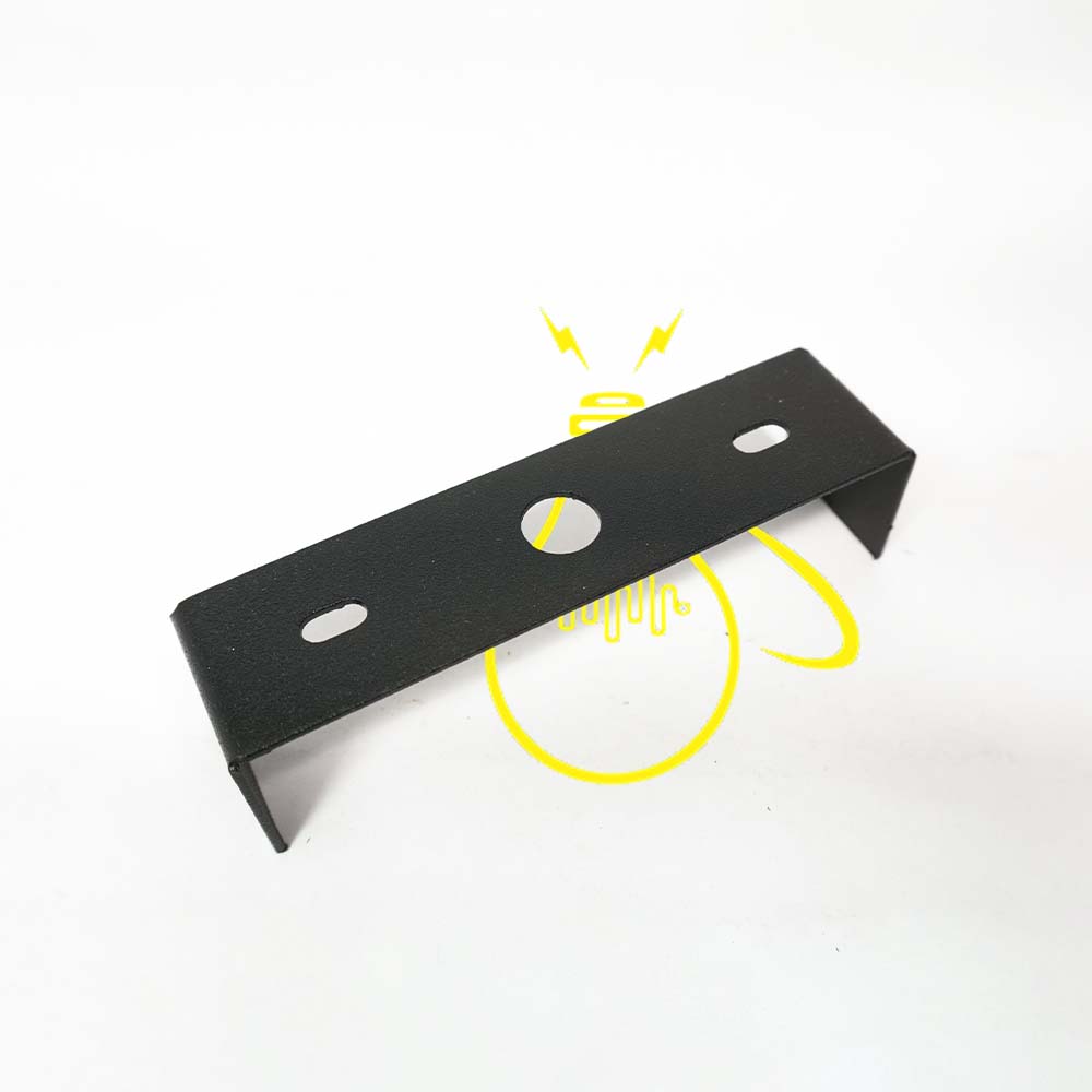 Black Stainless Steel Mounting Bracket – 4 Inch | Lighting Component for Chandeliers