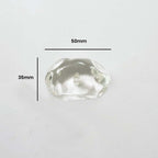 Clear Borosilicate Glass Stones – 50x30mm | Chandelier Part