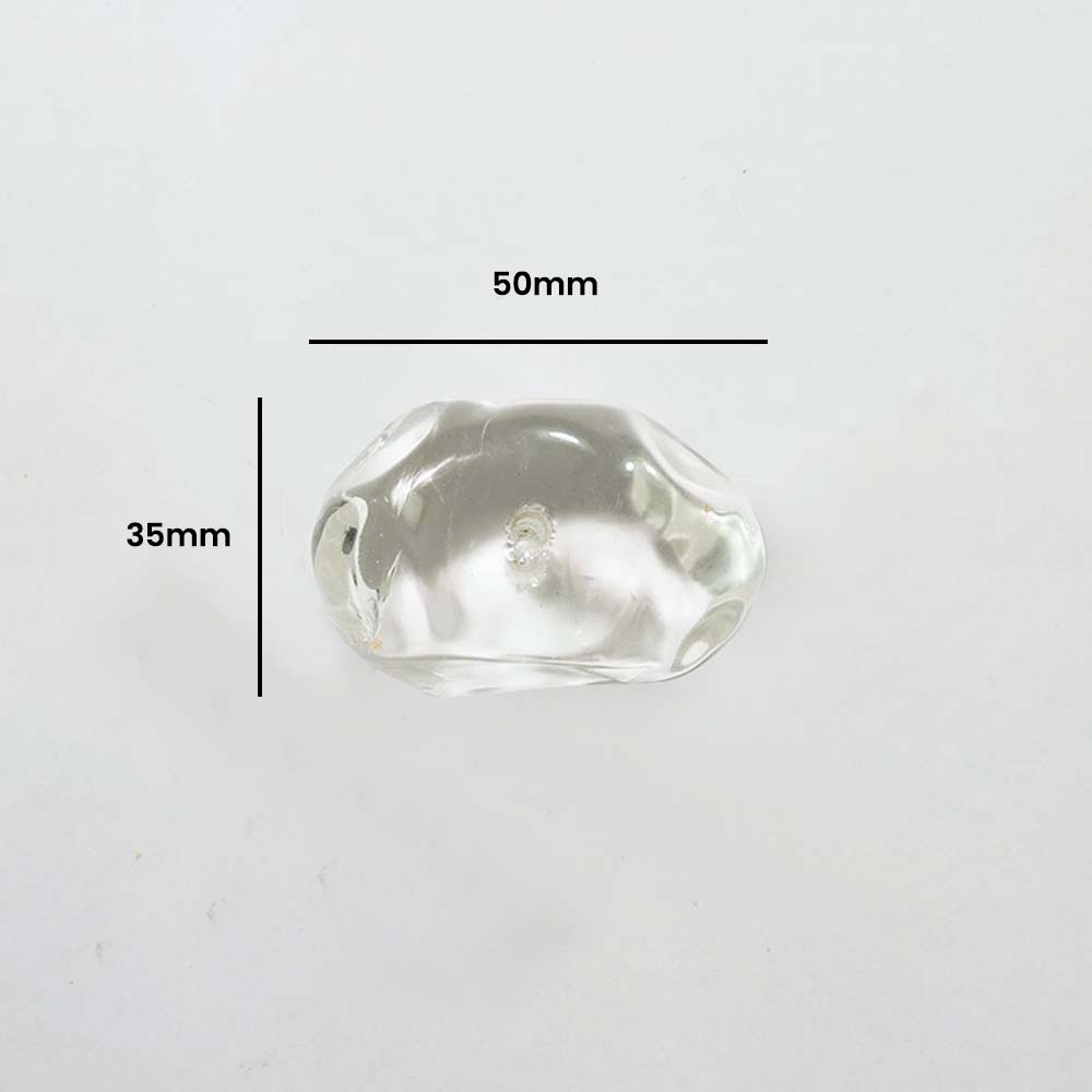Clear Borosilicate Glass Stones – 50x30mm | Chandelier Part