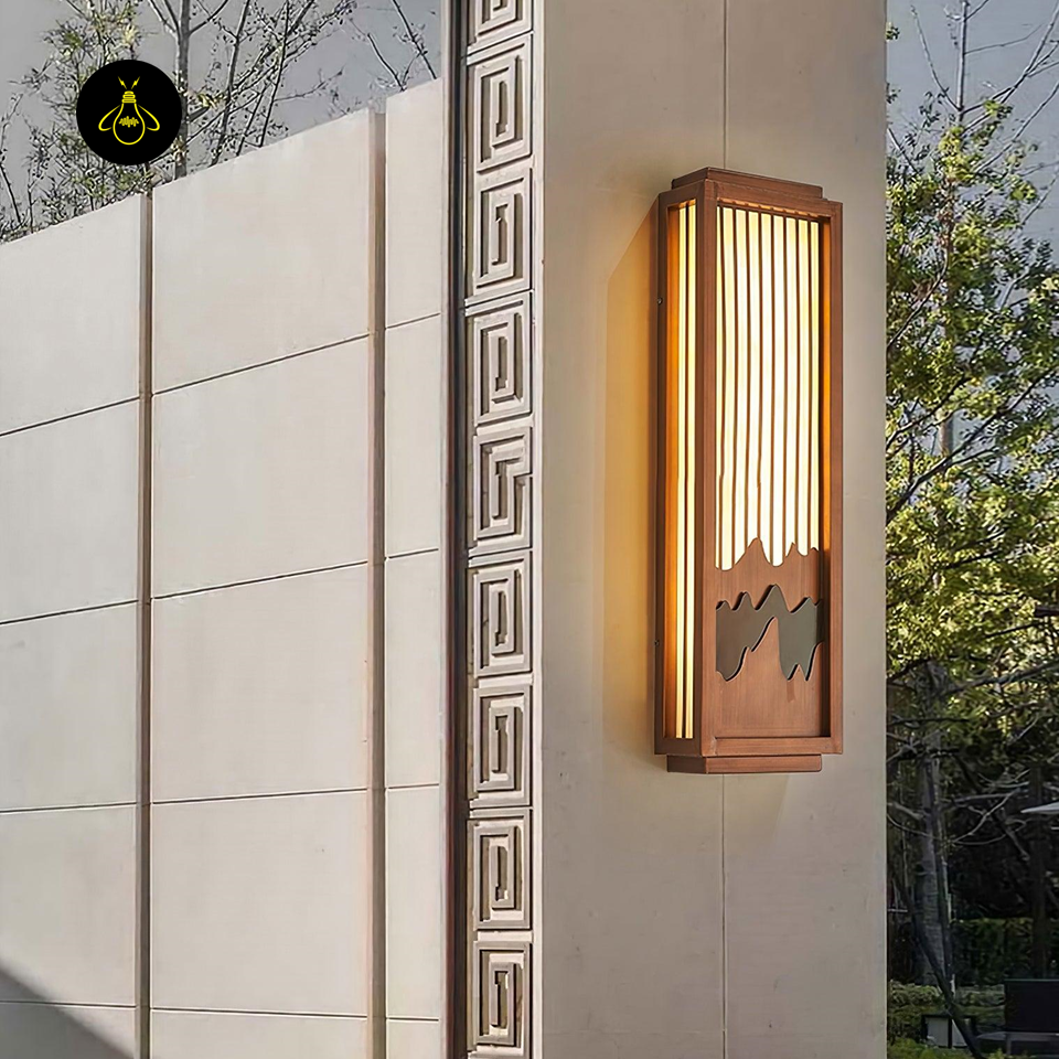 Modern Outdoor Wall Light with Weather-Resistant Design, 75cm Height, for Gardens, Lawns, and Pathways