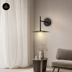 Jagmag Gea Iron Wall Lamp - Modern Design, Frosted Shade, Set of 2, for Home Decor - Fancy and Decorative lights - Brand name jagmag lights