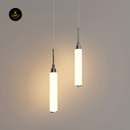 Jagmag Lights Modern Chrome Pendant Light | LED | Small & Sleek | White Shade | Made in India - Fancy and Decorative lights - Brand name jagmag lights