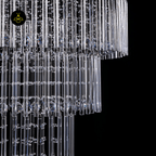 Jagmag Lights Castle Raindrop Crystal Chandelier with Multi-Tiered Design, Perfect for Staircase and Foyer - Fancy and Decorative lights - Brand name jagmag lights