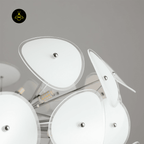 Jagmag Lights Stella Brass Chandelier with 8 Lights, 31.5-Inch Diameter, for Living Room or Dining Room - Fancy and Decorative lights - Brand name jagmag lights