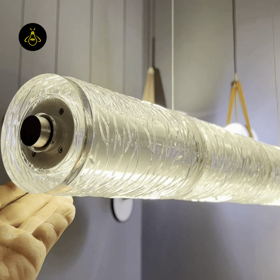 Jagmag Modern Segmented Glass Chandelier - Chrome Finish, 49.2-Inch - Contemporary Lighting - Fancy and Decorative lights - Brand name jagmag lights