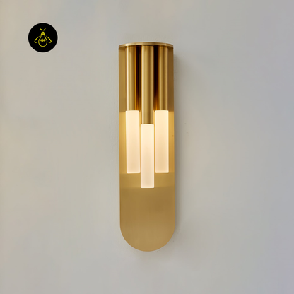 Jagmag Lights Rousseau Wall Lamp with Frosted Glass Tubes, 43cm Height, for Modern Luxury Interiors