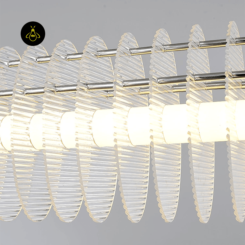 Modern Linear LED Chandelier - Chrome Finish, 47.2-Inch - Jagmag Contemporary Lighting - Fancy and Decorative lights - Brand name jagmag lights