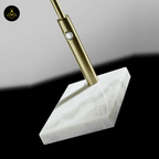 Jagmag LED Desk Lamp - Antique Brass Metal with Marble Base, 26-Inch Height, Touch Dimmer, for Office & Study - Fancy and Decorative lights - Brand name jagmag lights