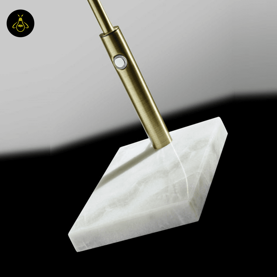 Jagmag LED Desk Lamp - Antique Brass Metal with Marble Base, 26-Inch Height, Touch Dimmer, for Office & Study - Fancy and Decorative lights - Brand name jagmag lights