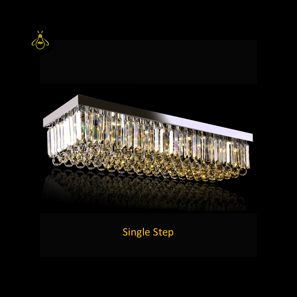 Jagmag Lights Raindrop Crystal Flush Mount Chandelier, K9 Crystal, for Living Room, Dining Room, or Bedroom - Fancy and Decorative lights - Brand name jagmag lights