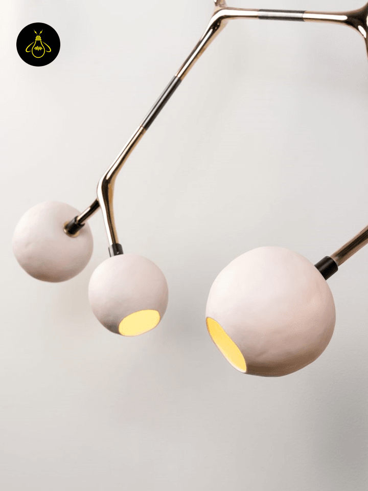 Jagmag 15-Light Crystal Glass Jhumar with Bronze Finish, 140cm Cluster Chandelier for Double Height Living Room - Fancy and Decorative lights - Brand name jagmag lights