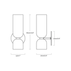 Jagmag Edie Brass Wall Sconce - Opal Glass, 35cm Height, for Elegant Interiors - Fancy and Decorative lights - Brand name jagmag lights